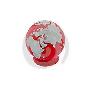 3D Printed Model Of A World Globe
