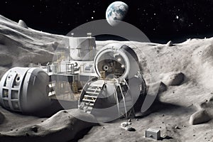 3d-printed space habitat using lunar regolith