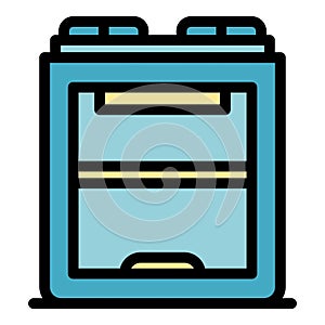 3d printer icon vector flat