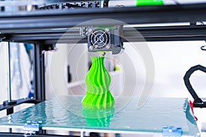3d printer mechanism working during the processes. Modern 3D printing..