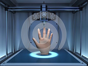 3d printer print prosthetic hand