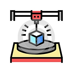 3d printing color icon vector illustration