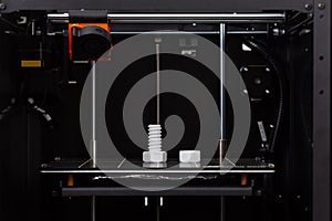 3D Printing At Home. Screw and bolt.  Technology. Electronics