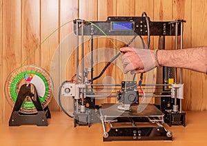 3D printing wiring control