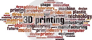 3D printing word cloud