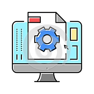 3d prototyping color icon vector illustration