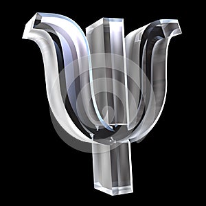 3D Psi symbol in glass