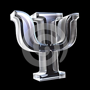 3D Psi symbol in glass