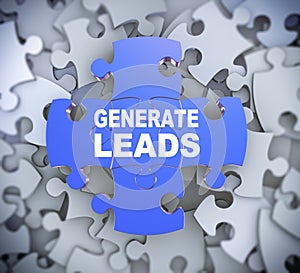 3d puzzle pieces - generate leads