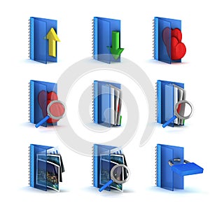 3d raster folders icons