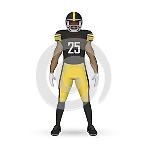 3D realistic American football player