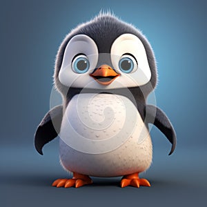 3d Realistic Cartoon Style Of Little Penguin Character Erik From Happy Feet