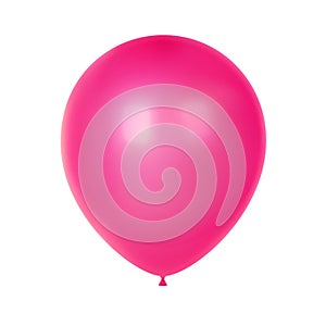 3d Realistic Colorful Balloon. Birthday balloon for party and celebrations
