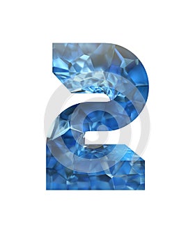 3d realistic crystal alphabet. Elegant alphabet. 3d renderings.