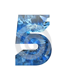 3d realistic crystal alphabet. Elegant alphabet. 3d renderings.