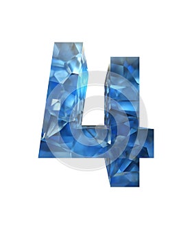 3d realistic crystal alphabet. Elegant alphabet. 3d renderings.