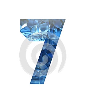 3d realistic crystal alphabet. Elegant alphabet. 3d renderings.