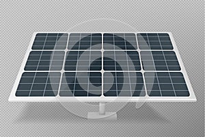3d realistic isolated solar panel battery vector