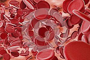 3d red blood cells