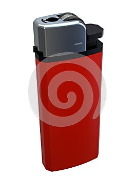 3D red cigarette lighter