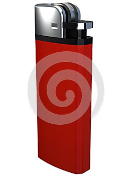 3D red cigarette lighter