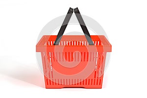 3D red food basket