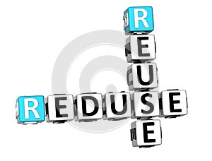 3D Reduse Reuse Crossword