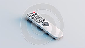 3d Remote Control On Grey Background - Crisp And Clean Design