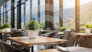 3d rende render luxury restaurant cafe