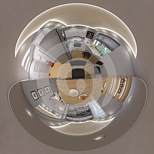 3d render 360 seamless panorama of livingroom