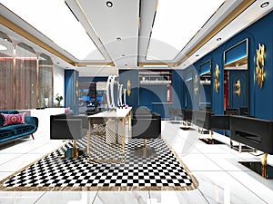 3d render of beauty spa room