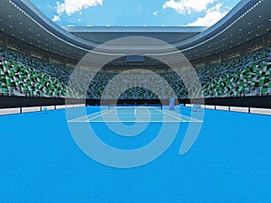 3D render of beutiful modern tennis grand slam lookalike stadium