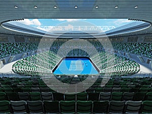 3D render of beutiful modern tennis grand slam lookalike stadium