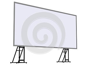 3d render of a blank roll up banner