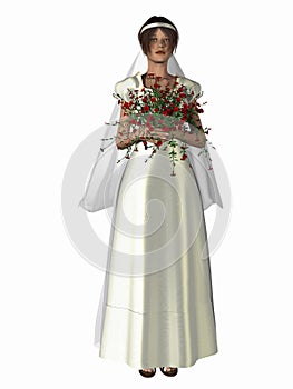 3D Render Bride Bridal Fashion
