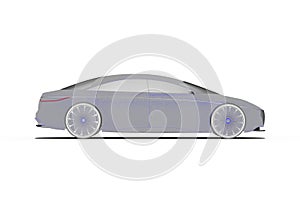 3D render of  a car representing car development