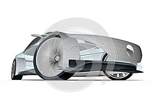 3D render of  a car representing car development