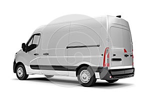 3d render of cargo van