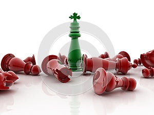 3d render of chess