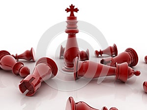 3d render of chess