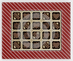 3D Render of Chocolate Box