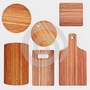 3d Render of Chopping Boards