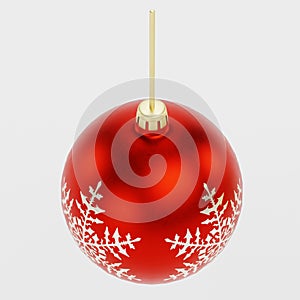 3D Render of Christmas Ball