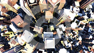 3d render of city