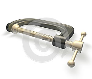3d render of a clamp or vice