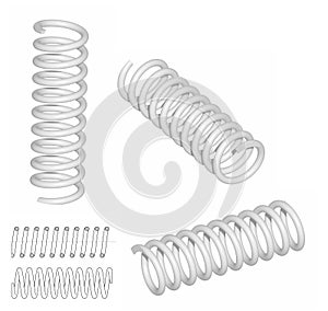 3D render of coil spring