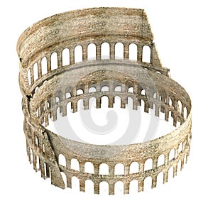 3d render of coloseum