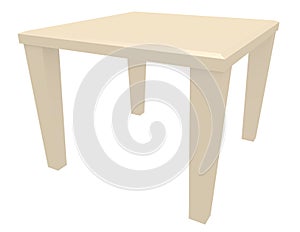 3d Render of a Dining Room Table