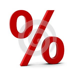 3d render of discount sign