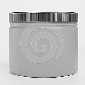 3D Render of Empty Food Container